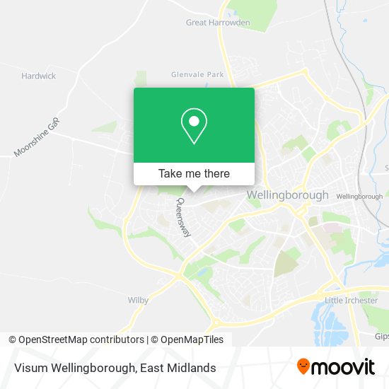 Visum Wellingborough map