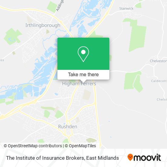 The Institute of Insurance Brokers map
