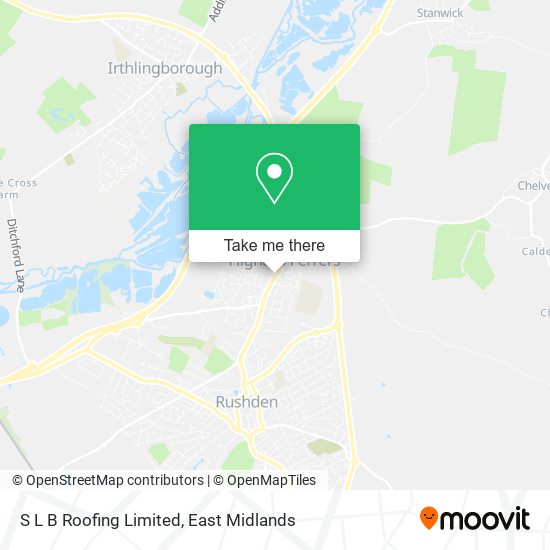 S L B Roofing Limited map