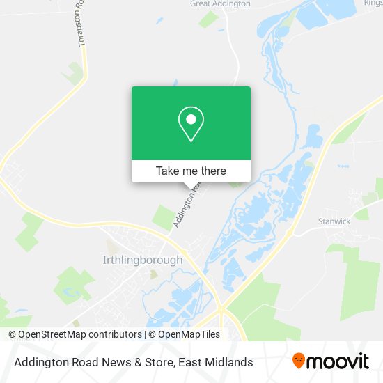 Addington Road News & Store map