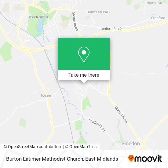Burton Latimer Methodist Church map