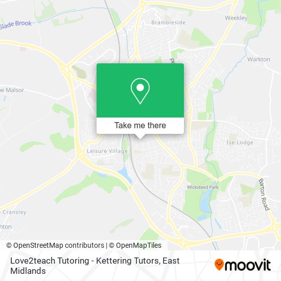 Love2teach Tutoring - Kettering Tutors map