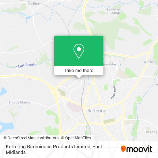 Kettering Bituminous Products Limited map
