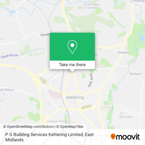 P G Building Services Kettering Limited map