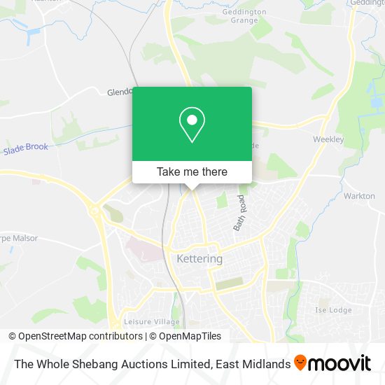 The Whole Shebang Auctions Limited map