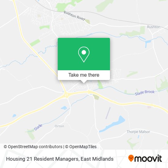 Housing 21 Resident Managers map