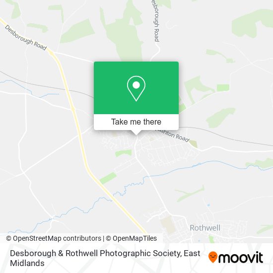 Desborough & Rothwell Photographic Society map