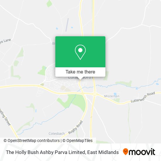The Holly Bush Ashby Parva Limited map