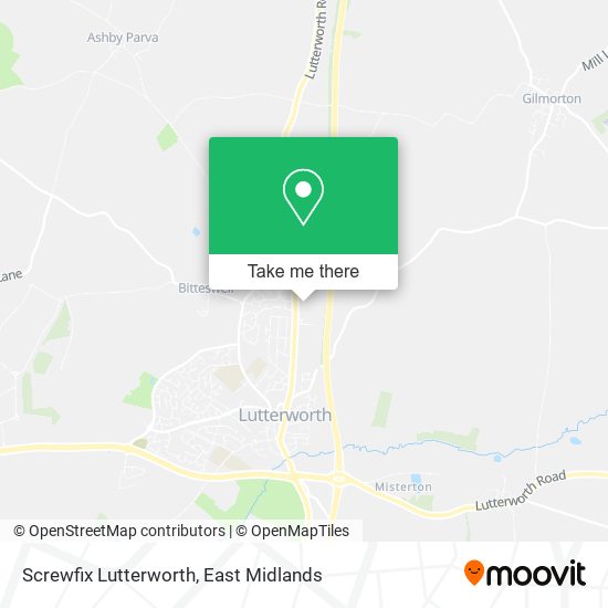Screwfix Lutterworth map