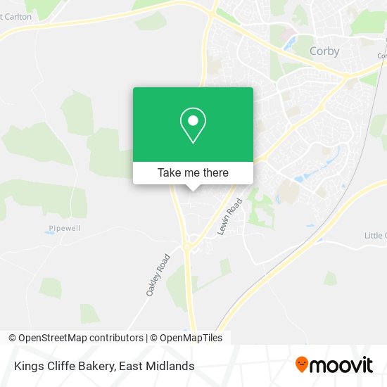 Kings Cliffe Bakery map