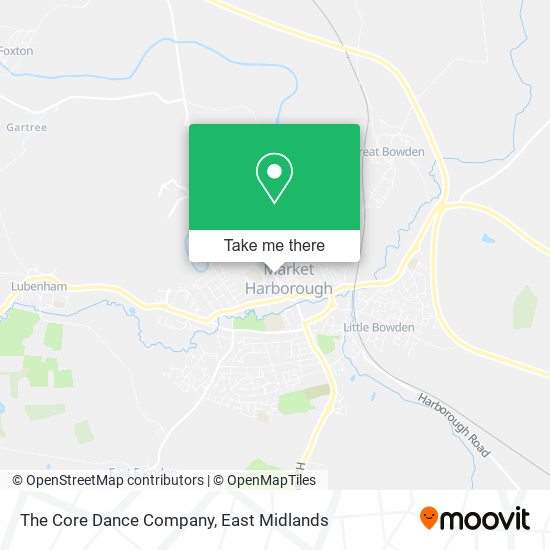 The Core Dance Company map