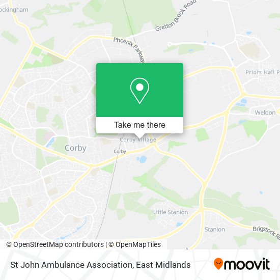 St John Ambulance Association map