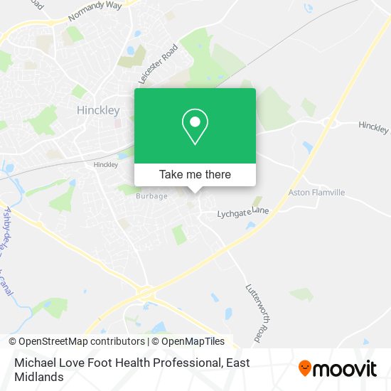 Michael Love Foot Health Professional map