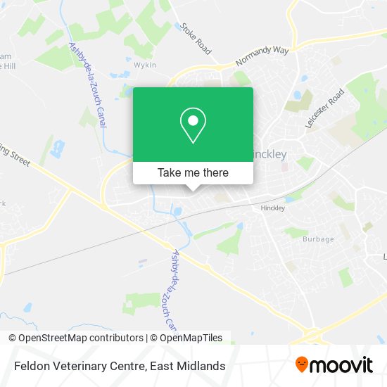 Feldon Veterinary Centre map