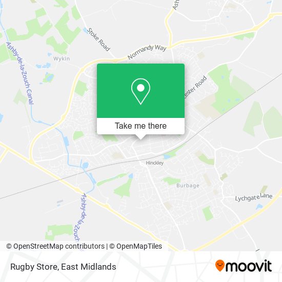 Rugby Store map