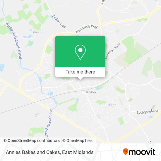 Annies Bakes and Cakes map