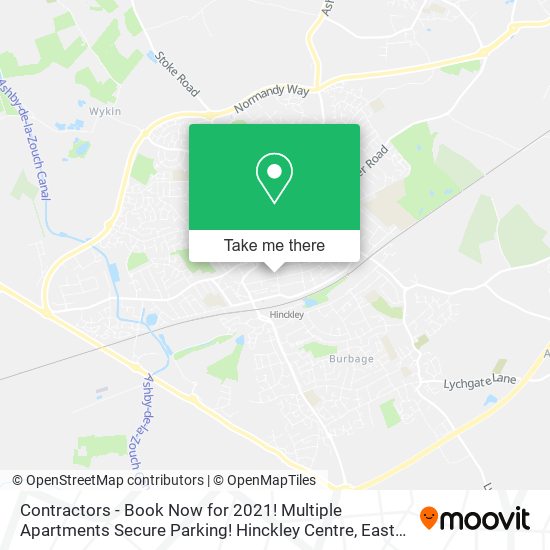 Contractors - Book Now for 2021! Multiple Apartments Secure Parking! Hinckley Centre map