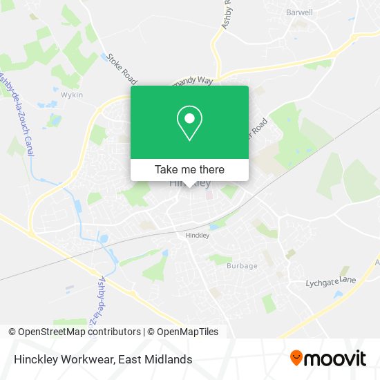 Hinckley Workwear map