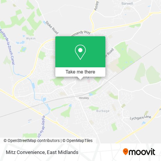 Mitz Convenience map