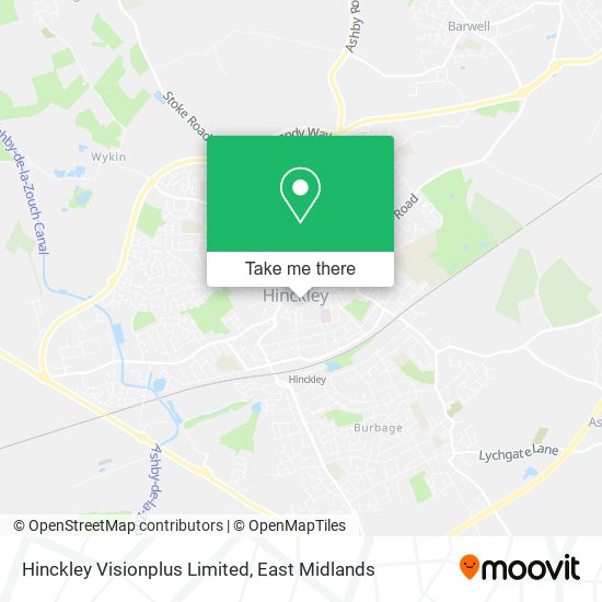 Hinckley Visionplus Limited map