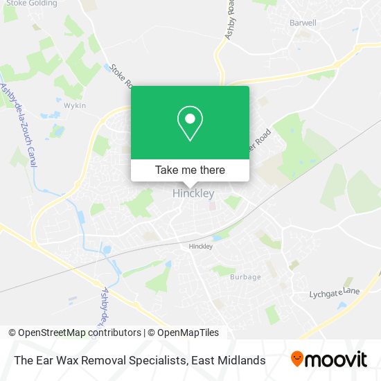 The Ear Wax Removal Specialists map