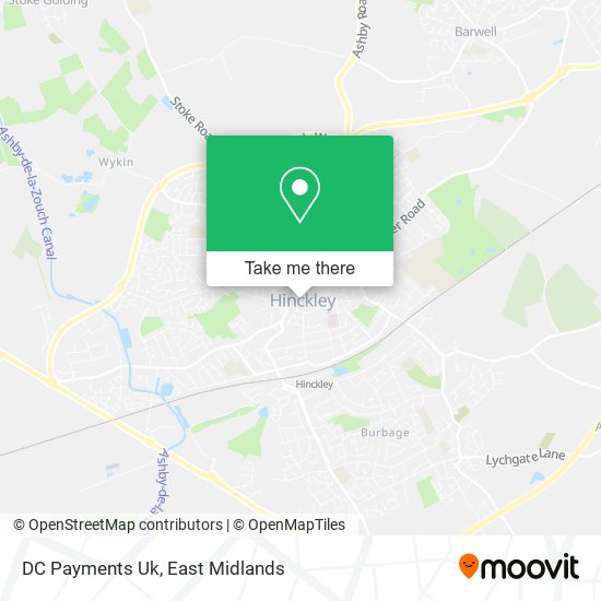 DC Payments Uk map