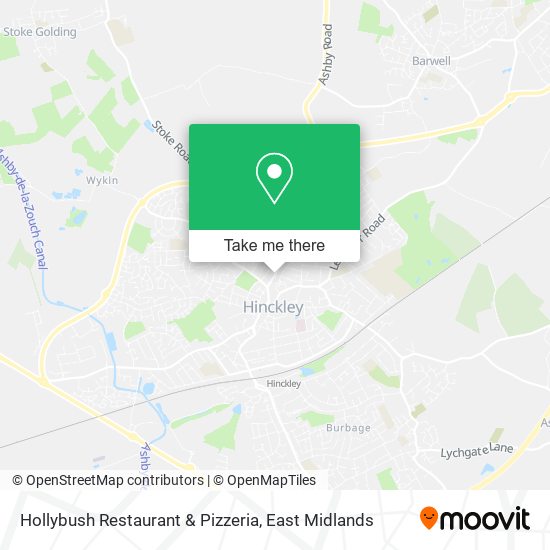 Hollybush Restaurant & Pizzeria map