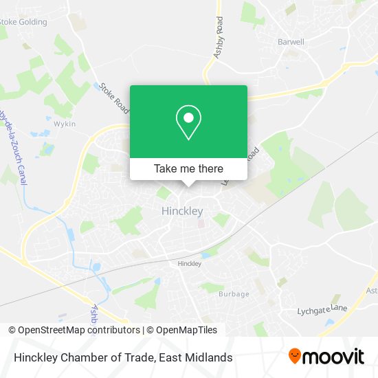 Hinckley Chamber of Trade map