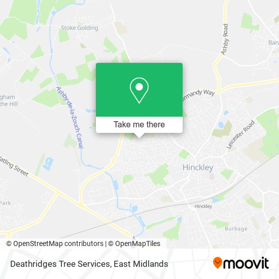 Deathridges Tree Services map