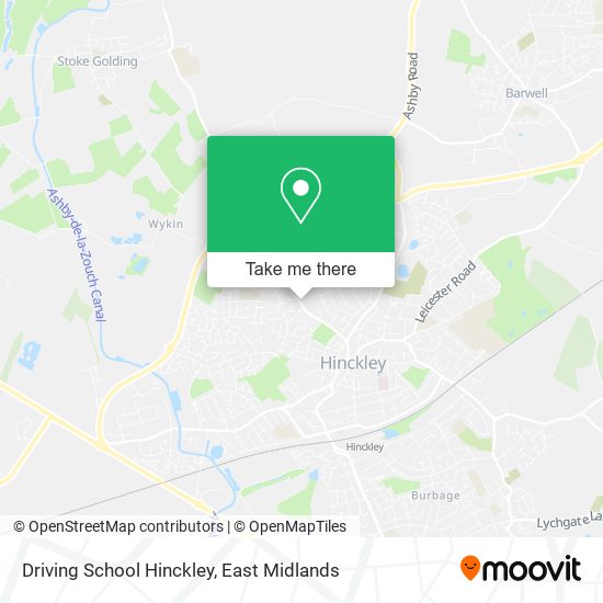Driving School Hinckley map