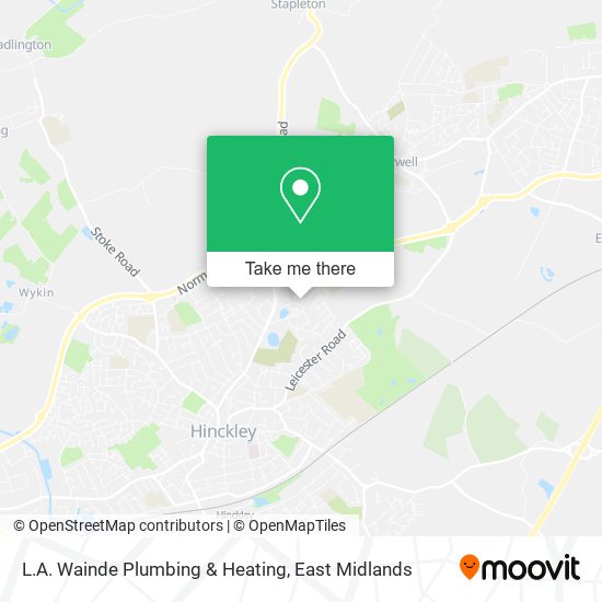 L.A. Wainde Plumbing & Heating map