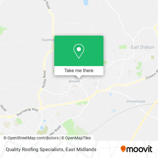 Quality Roofing Specialists map