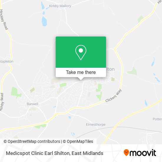 Medicspot Clinic Earl Shilton map