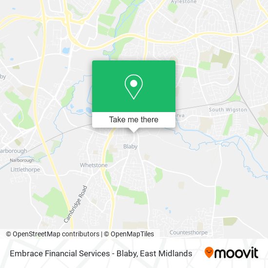 Embrace Financial Services - Blaby map