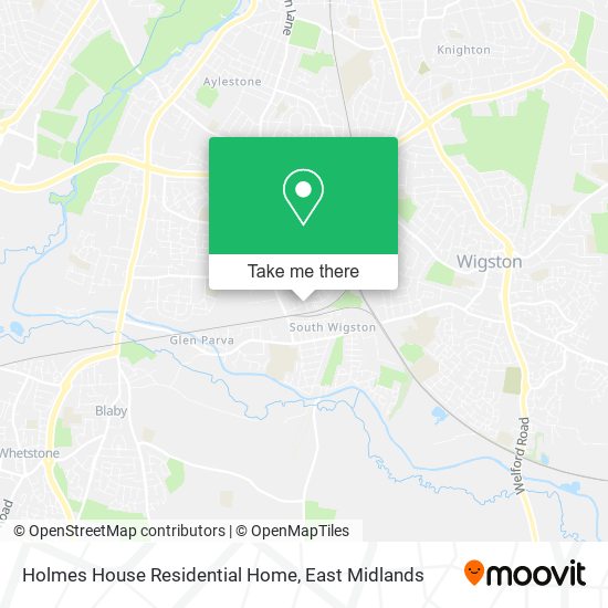Holmes House Residential Home map
