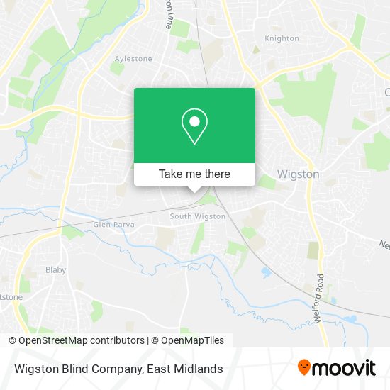 Wigston Blind Company map