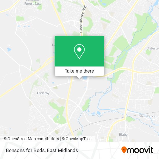 Bensons for Beds map