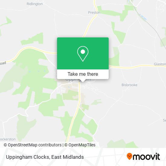 Uppingham Clocks map