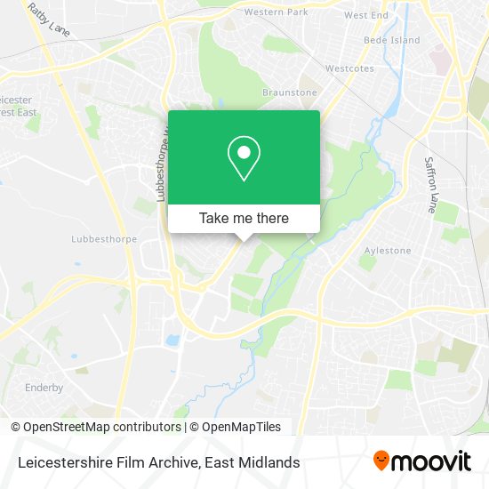 Leicestershire Film Archive map