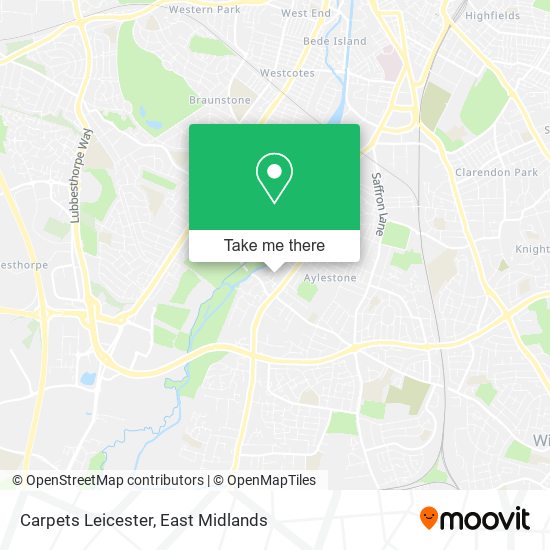 Carpets Leicester map