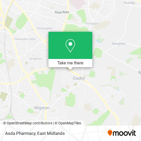 Asda Pharmacy map