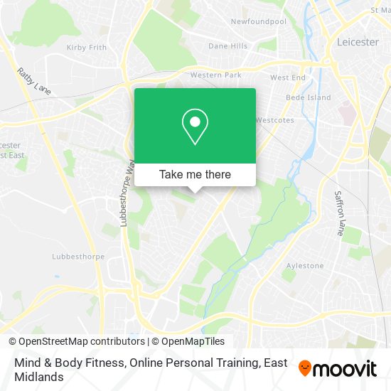 Mind & Body Fitness, Online Personal Training map