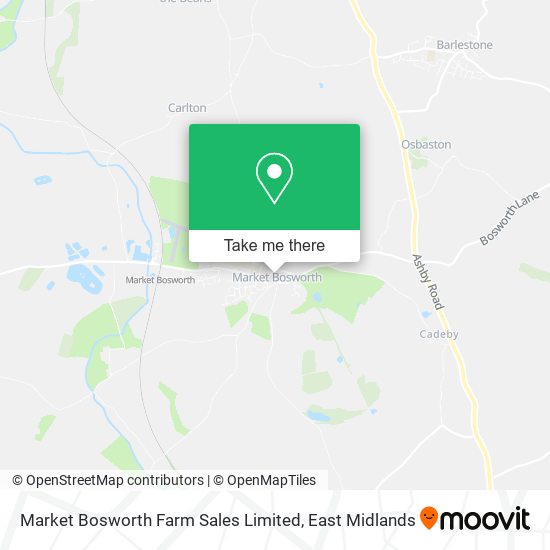 Market Bosworth Farm Sales Limited map