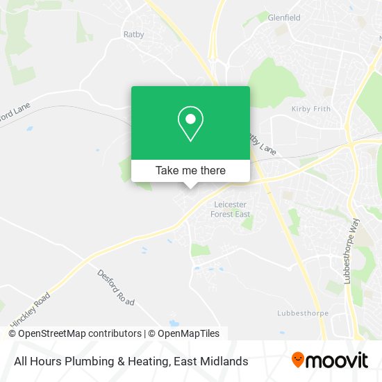 All Hours Plumbing & Heating map