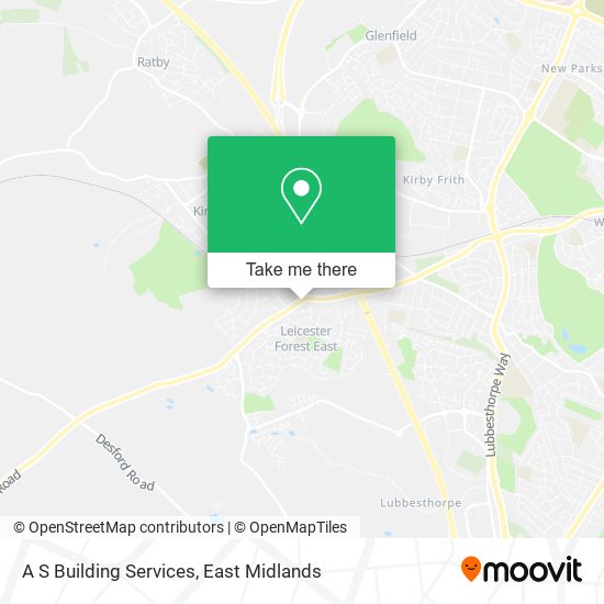 A S Building Services map