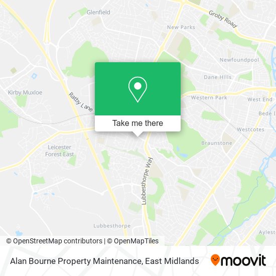 Alan Bourne Property Maintenance map