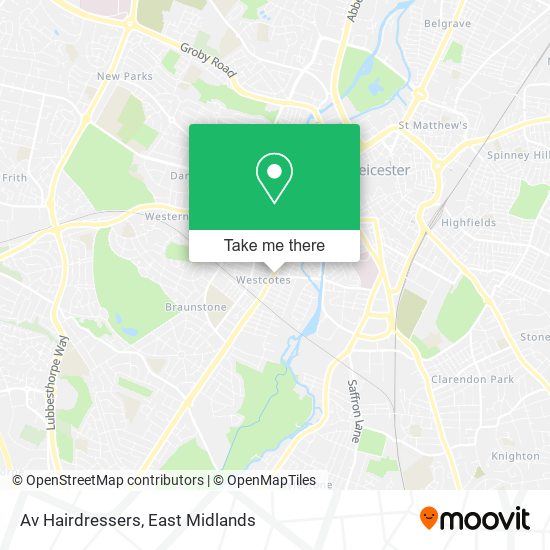 Av Hairdressers map