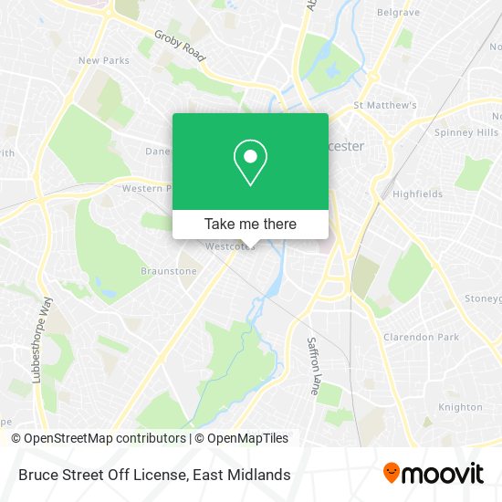 Bruce Street Off License map