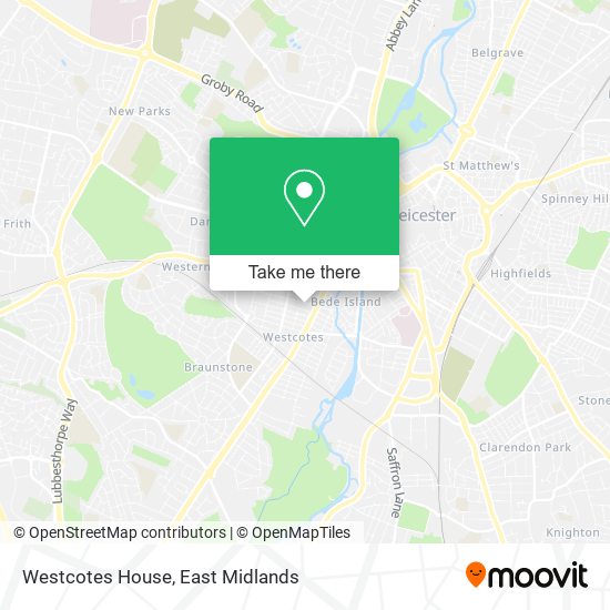Westcotes House map