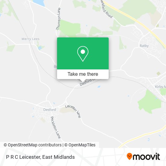 P R C Leicester map